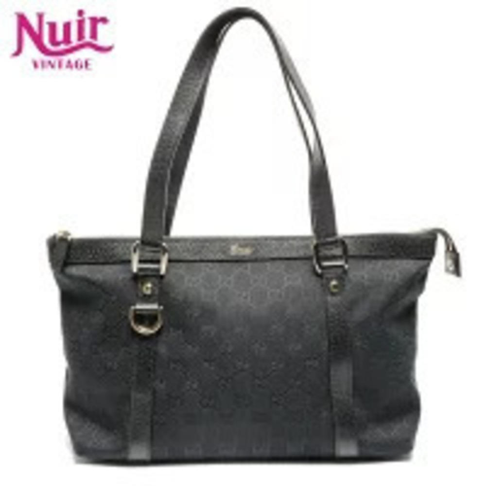 Gucci Black One Hobo Bag Canvas GG Shoulder - Picture 2 of 13